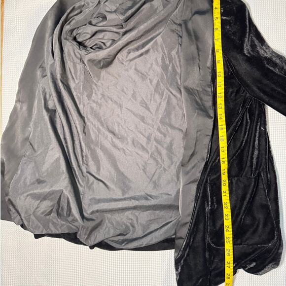 BB Dakota Women’s Black Evening Party Velvet Blazer Jacket Size S - Picture 10 of 12